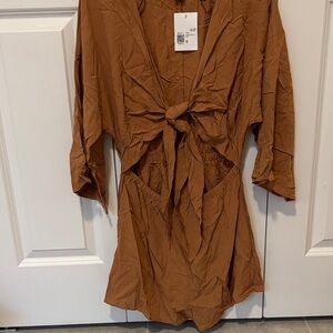 Forever 21 Brown Jumpsuit